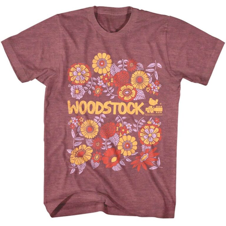 Woodstock Hippie Flowers Men’s T Shirt