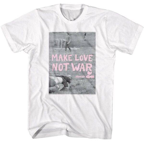 Woodstock Make Love not War Hippie Men’s T Shirt