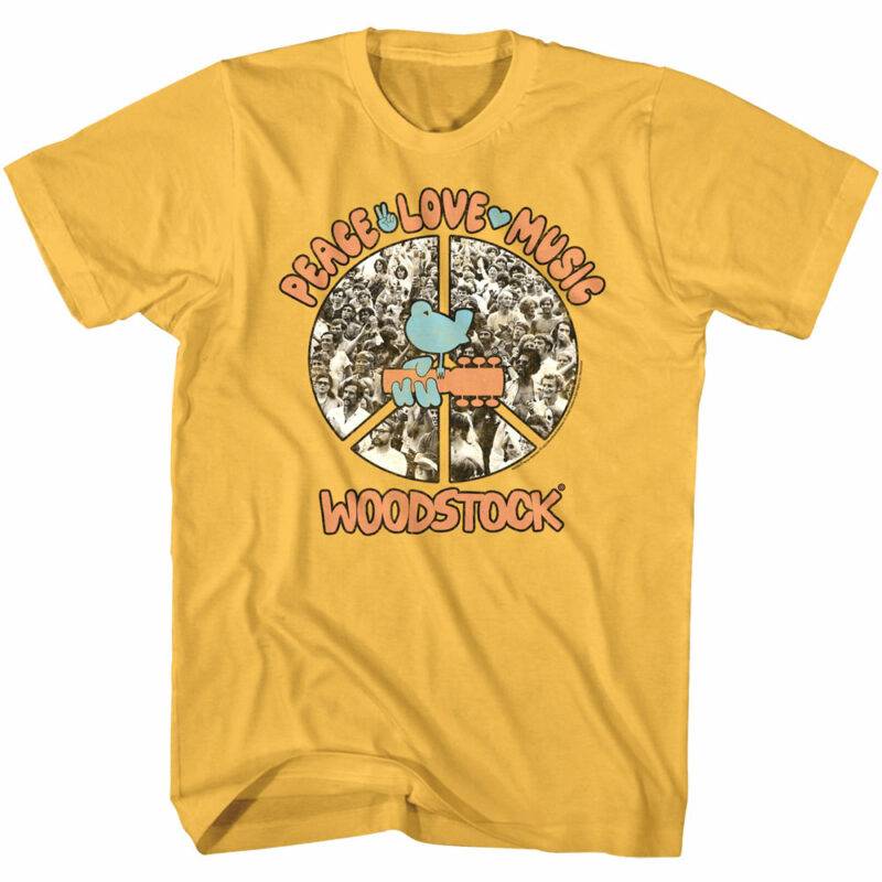 Woodstock Peaceful Crowd Men’s T Shirt