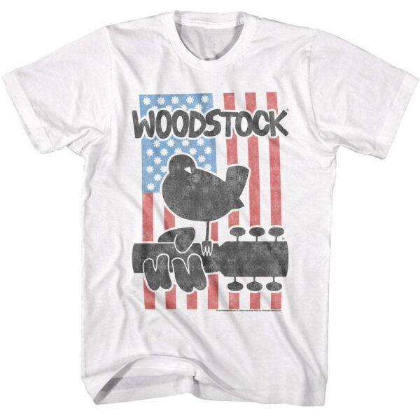 Woodstock Star-Spangled Flower Power Men’s T Shirt