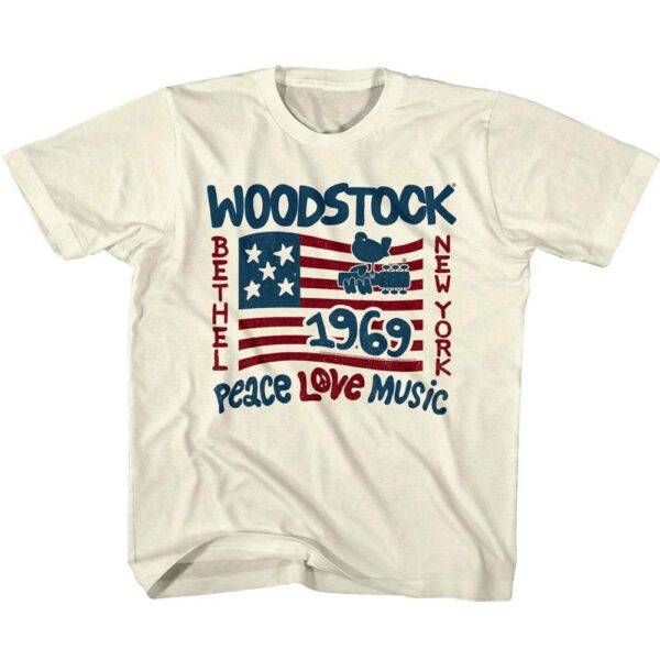 Woodstock Star Spangled New York Kids T Shirt