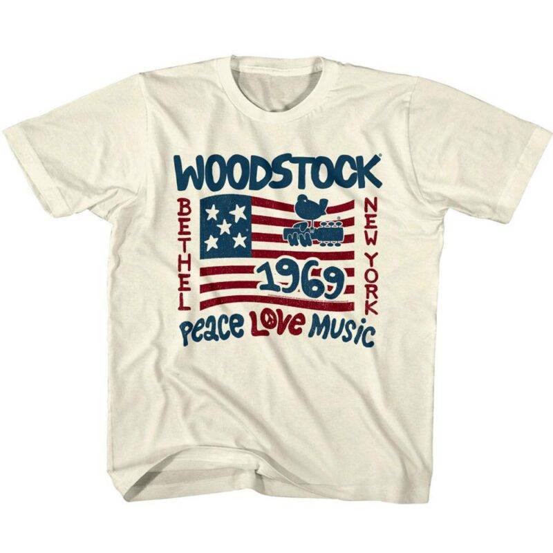 Woodstock Star Spangled New York Kids T Shirt