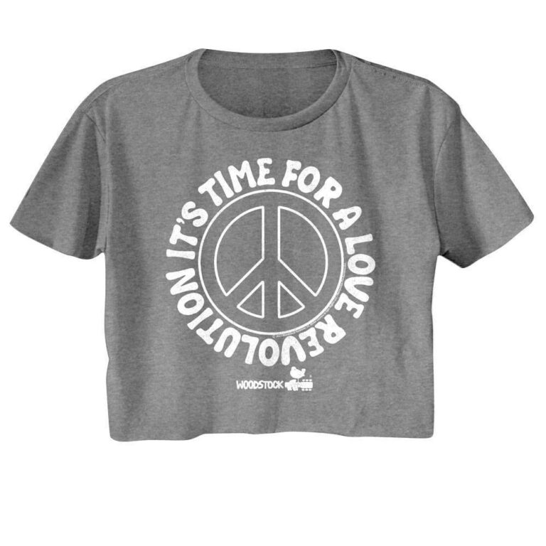 Woodstock Peace & Love Revolution Women’s Crop Top