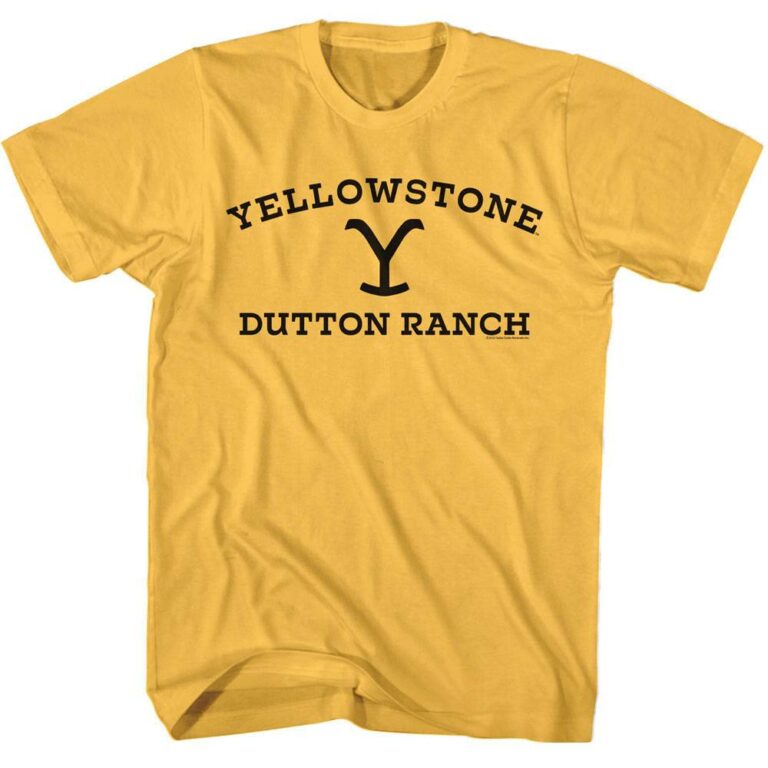 Yellowstone Dutton Ranch Gold Men’s T Shirt