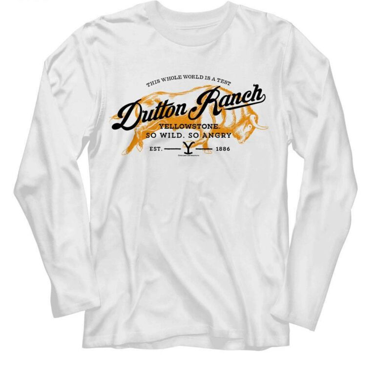 Yellowstone Dutton Ranch Buffalo Long Sleeve T Shirt