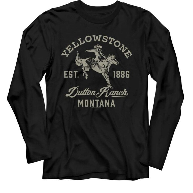 Yellowstone Dutton Ranch Cowboy Long Sleeve T Shirt