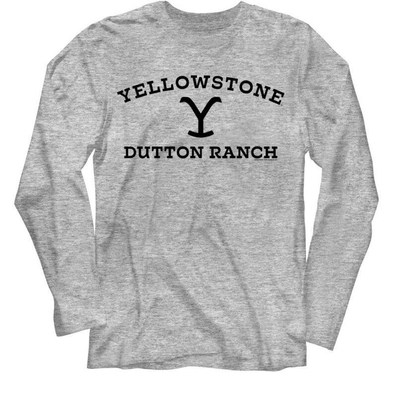 Yellowstone Dutton Ranch Logo Long Sleeve T Shirt