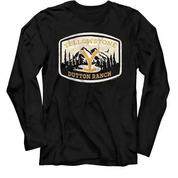 Yellowstone Dutton Ranch Mountains Long Sleeve T Shirt