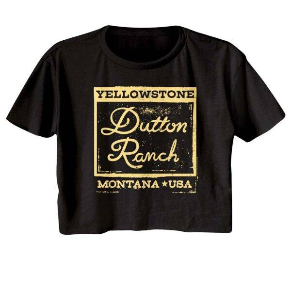 Yellowstone Dutton Ranch Brand Stamp Women’s Crop Top