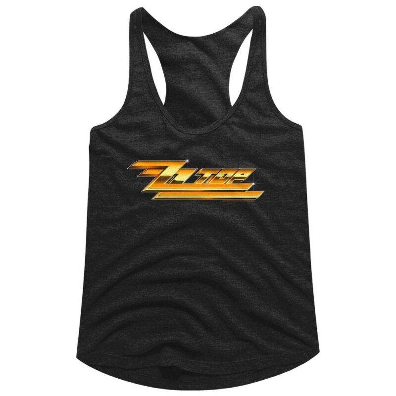 ZZ Top Gold Logo Women’s Tank Top