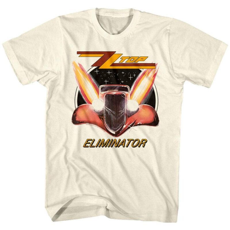 ZZ Top Eliminator Men’s Ivory T Shirt