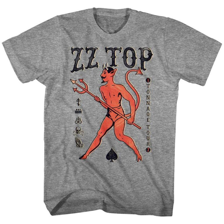 ZZ Top Tonnage Tour Satan Men’s T Shirt