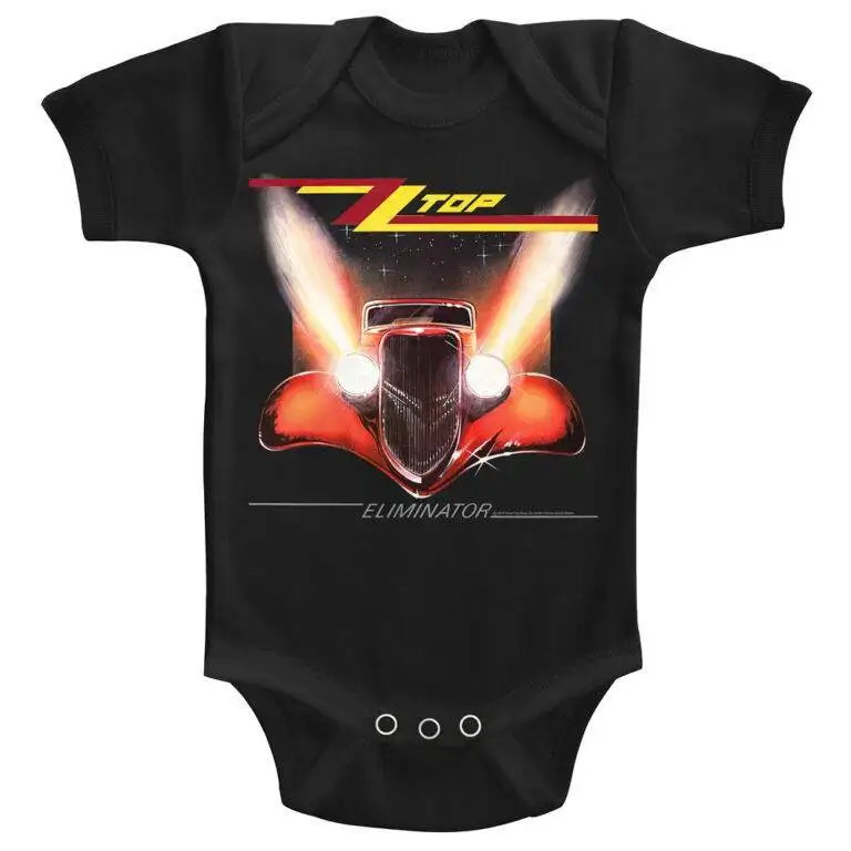 ZZ Top Eliminator Album Baby Onesie