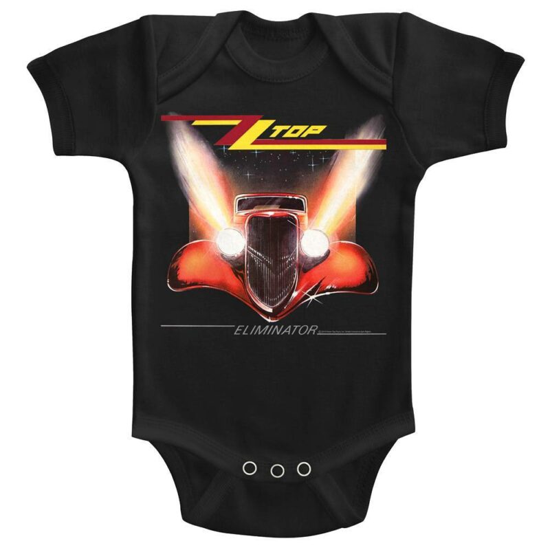 ZZ Top Eliminator Album Baby Onesie