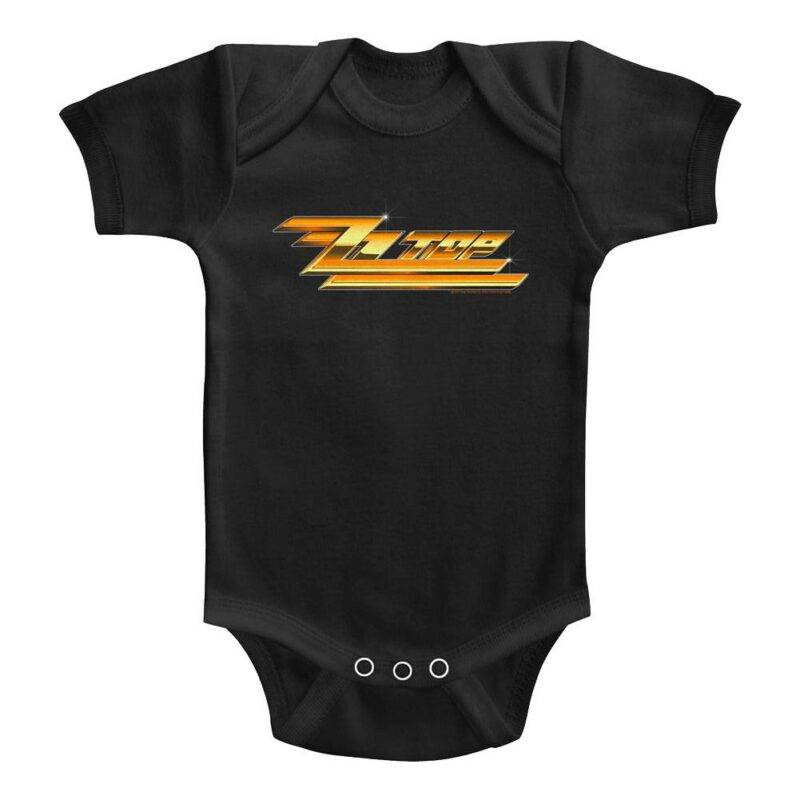 ZZ Top Gold Logo Baby Onesie