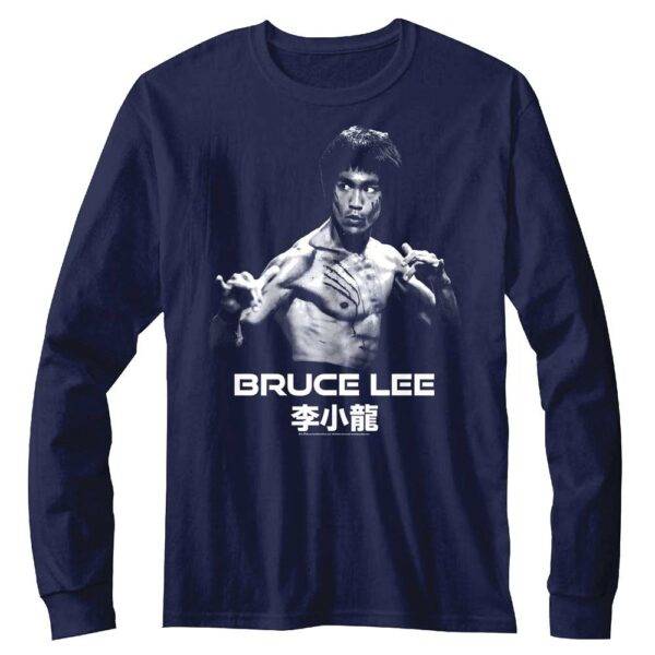 Bruce Lee Never Defeated Long Sleeve T Shirt