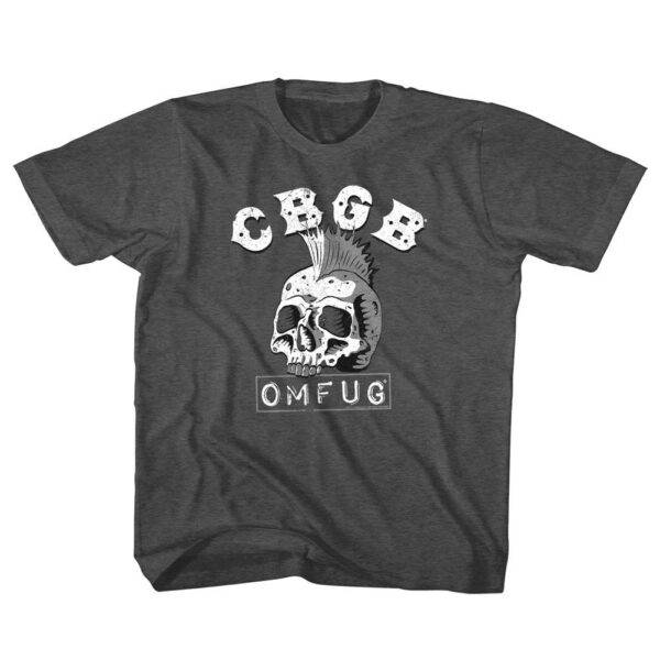 CBGB OMFUG Skull Mohawk Kids T Shirt