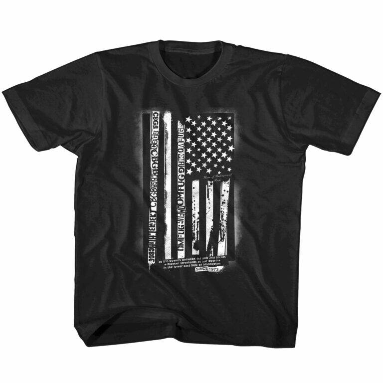 CBGB Punk USA Flag Kids T Shirt