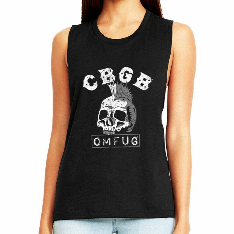 CBGB OMFUG Skull Mohawk Women’s Tank