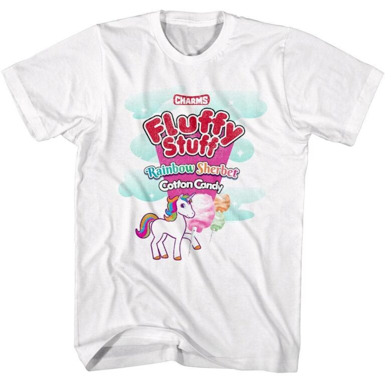 Charms Fluffy Stuff Rainbow Sherbert Men’s T Shirt