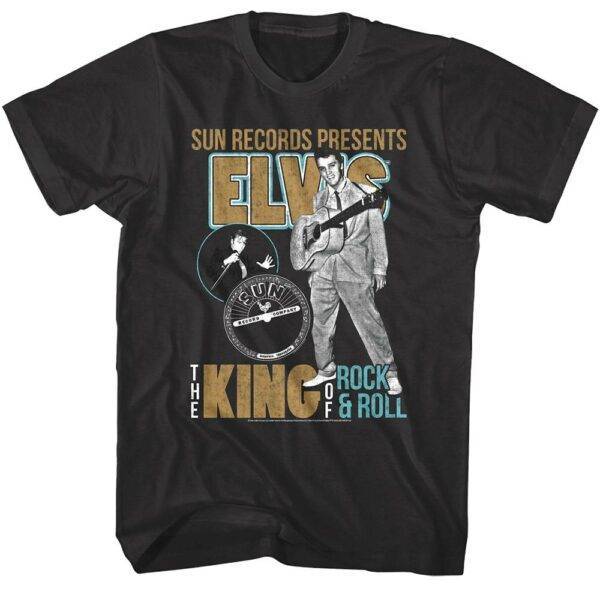 Elvis Presley The King of Rock & Roll Men’s T Shirt