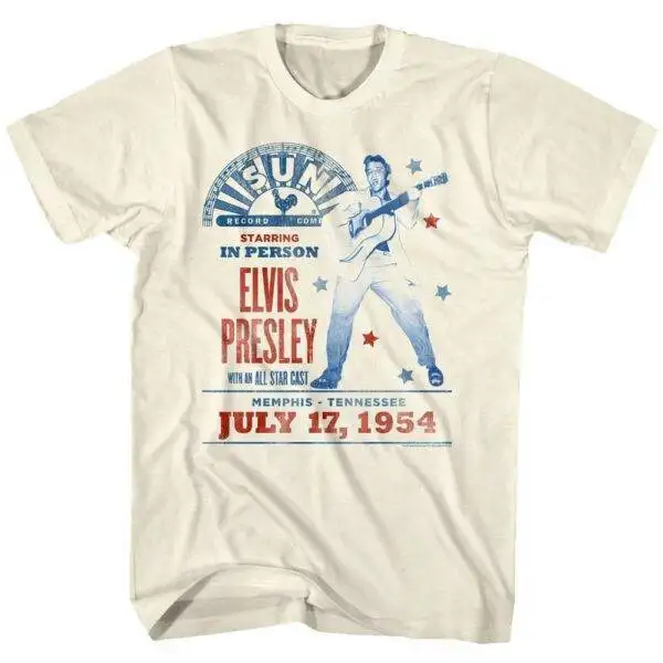 Elvis Presley Starring in Person Men’s T Shirt