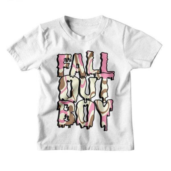 Fall Out Boy Neopolitan Logo Kids T Shirt