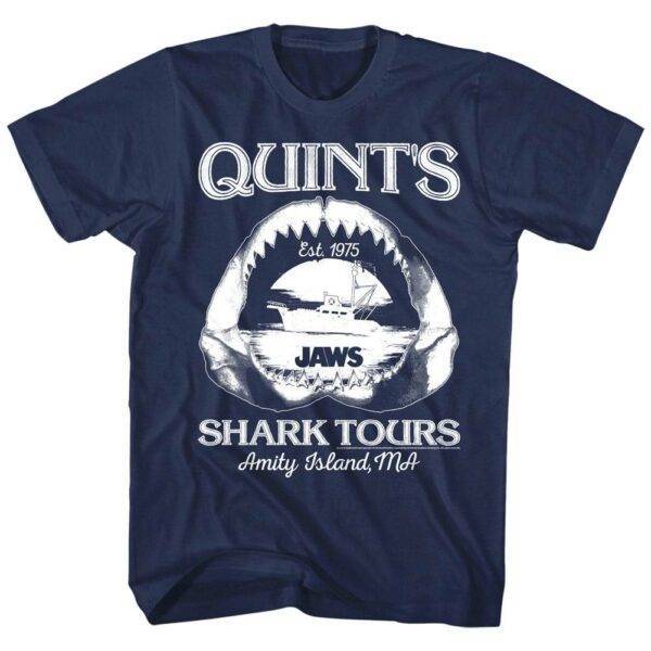 Jaws Quint’s Shark Tours Men’s T Shirt