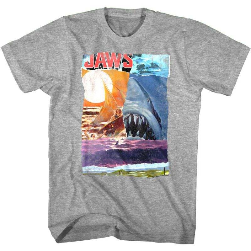 Jaws Scrapbook Sharks Men’s T Shirt