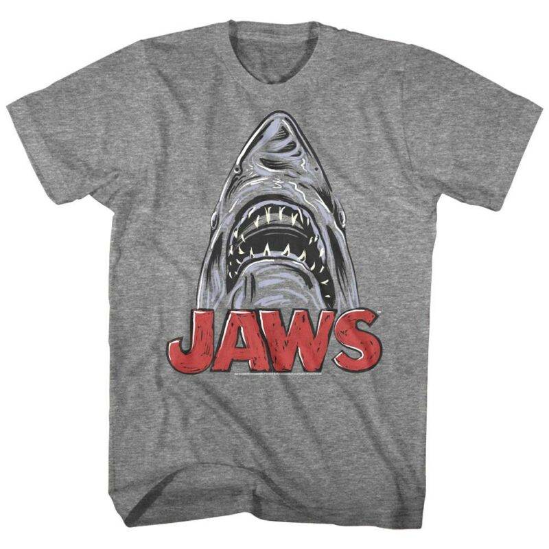 Jaws Gothic Shark Sketch Men’s T Shirt