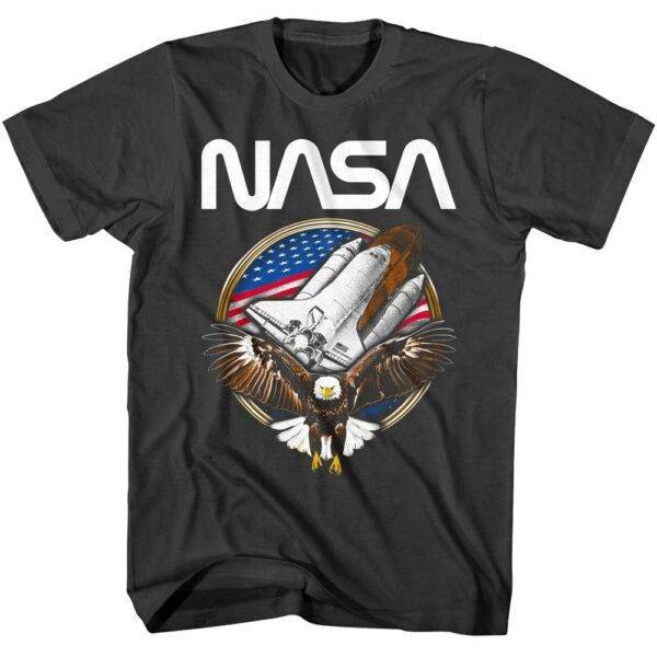 NASA Bald Eagle in Flight Men’s T Shirt