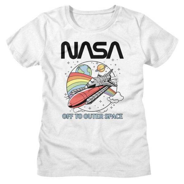 NASA Shuttle Off to Outer Space Women’s T Shirt