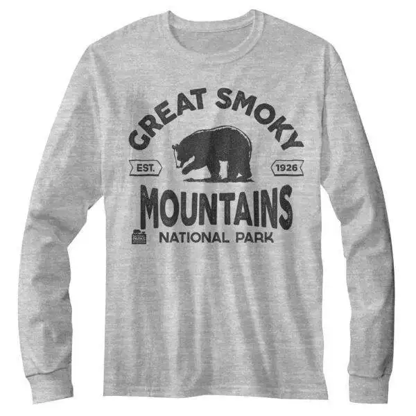 Great Smoky Mountains Bear 1926 Long Sleeve T Shirt