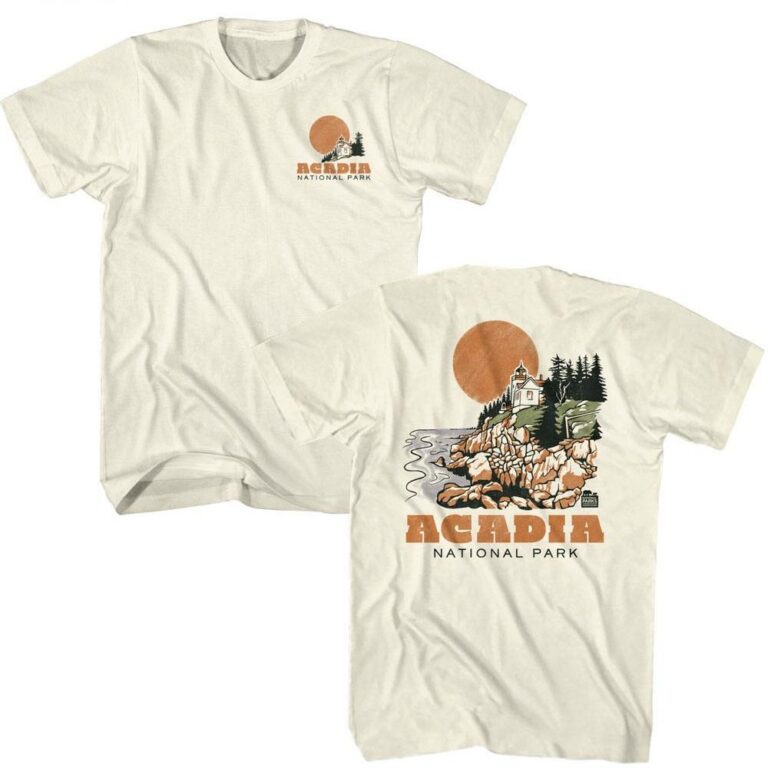 Acadia Lighthouse Bass Harbor Head Men’s T Shirt