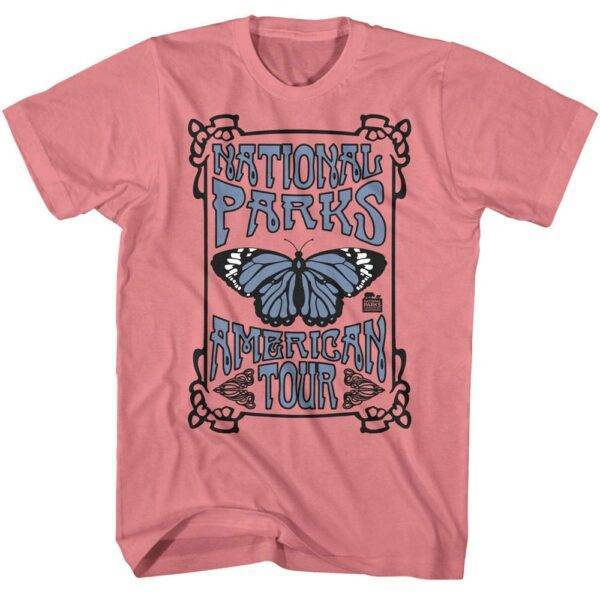 National Parks Butterfly American Tour Men’s T Shirt