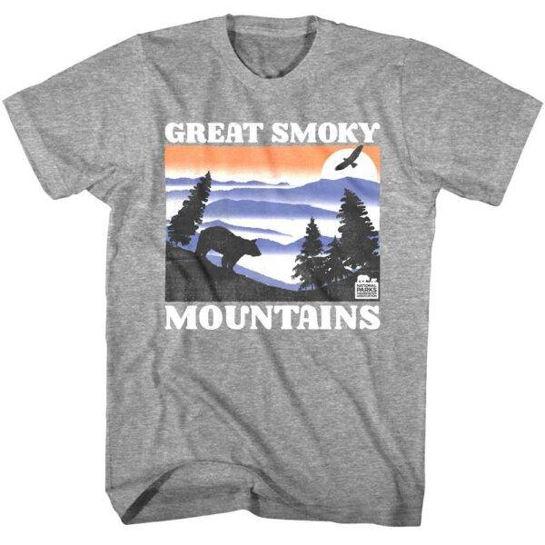 Great Smoky Mountains Mist Sunset Men’s T Shirt