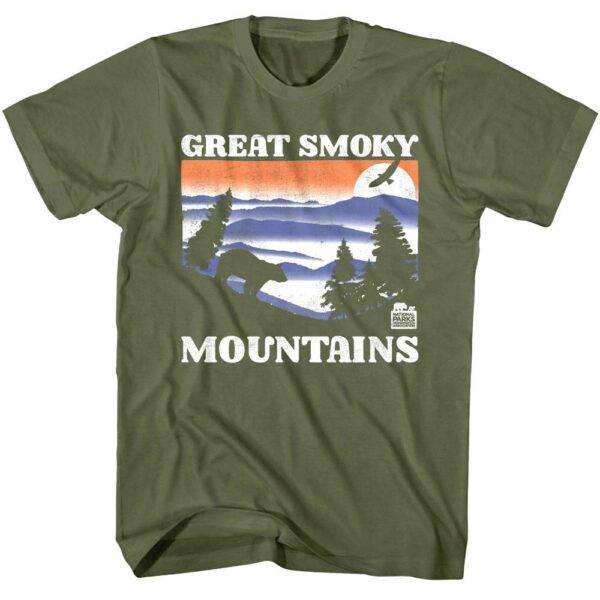 Great Smoky Mountains Pine Sunset Men’s T Shirt