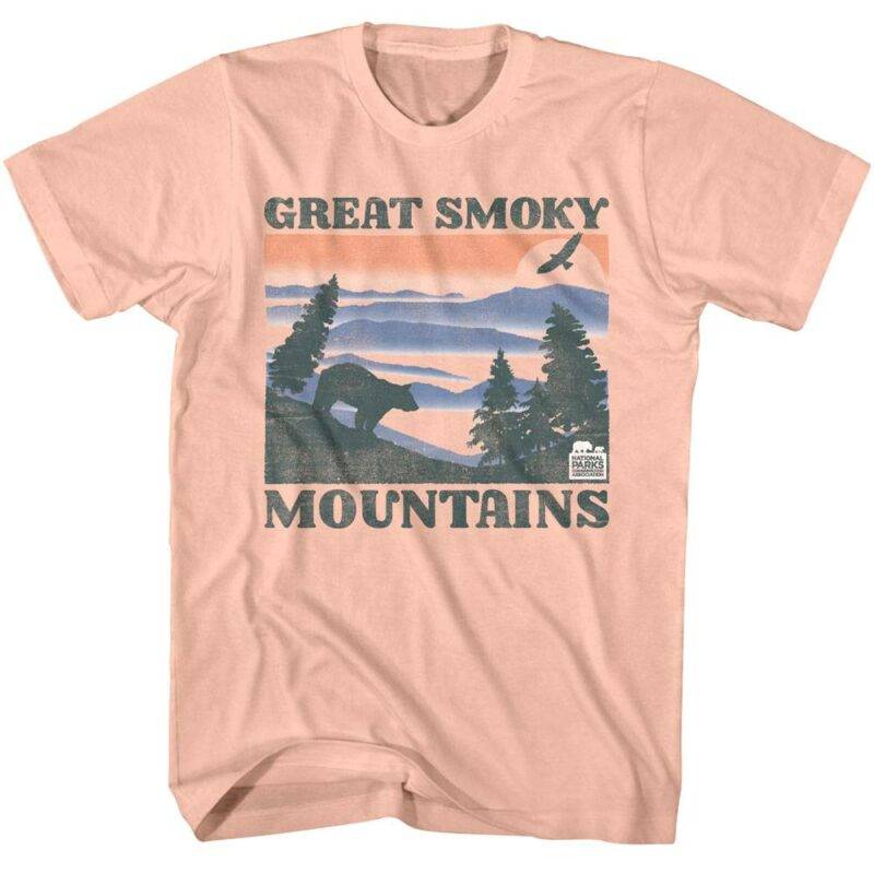 Great Smoky Mountains Sunset Men’s Dusk T Shirt