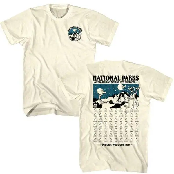 National Parks Exploration Checklist Men’s T Shirt