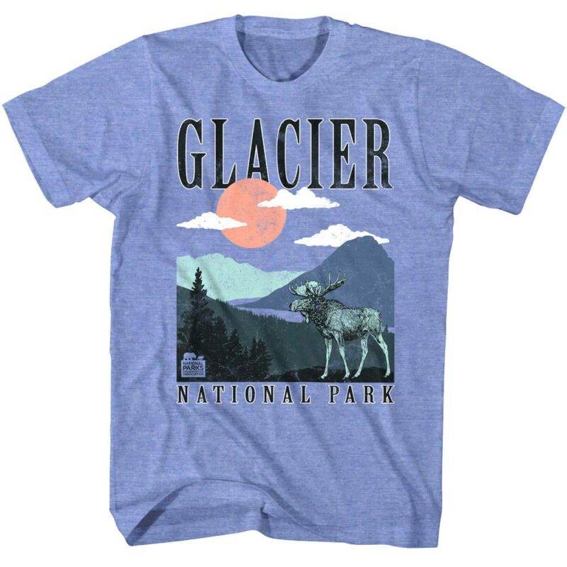 Glacier Park Moose Men’s T Shirt