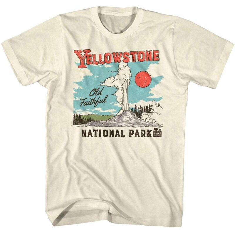 Yellowstone Old Faithful Men’s T Shirt