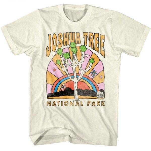 Joshua Tree Hippie Rainbow Men’s T Shirt