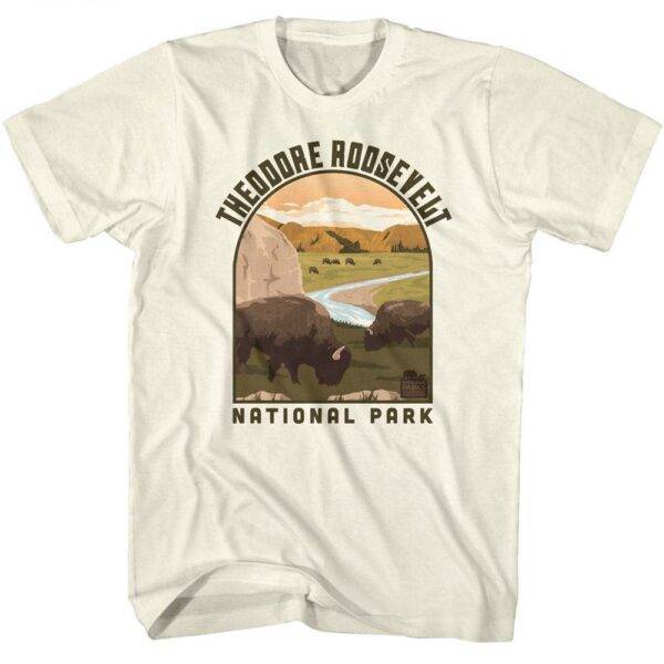 Theodore Roosevelt Park Wild Bison Men’s T Shirt