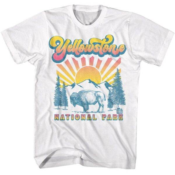 Yellowstone Pastel Sunset Men’s T Shirt