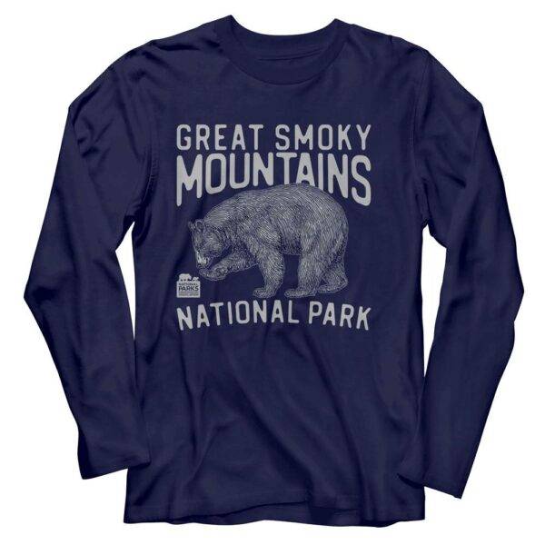 Great Smoky Mountains Bear Men’s Long-Sleeve T Shirt