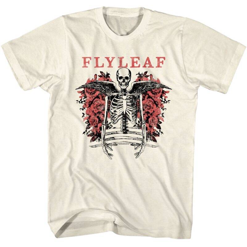 Flyleaf Angel Skeleton Men’s T Shirt