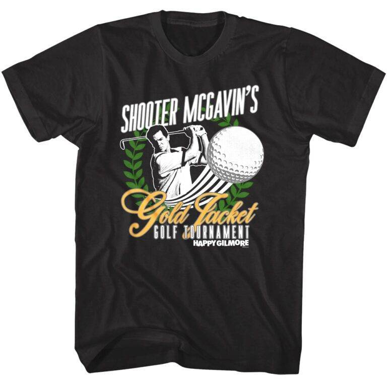 Happy Gilmore Shooter McGavin’s Gold Jacket Tournament Men’s T Shirt