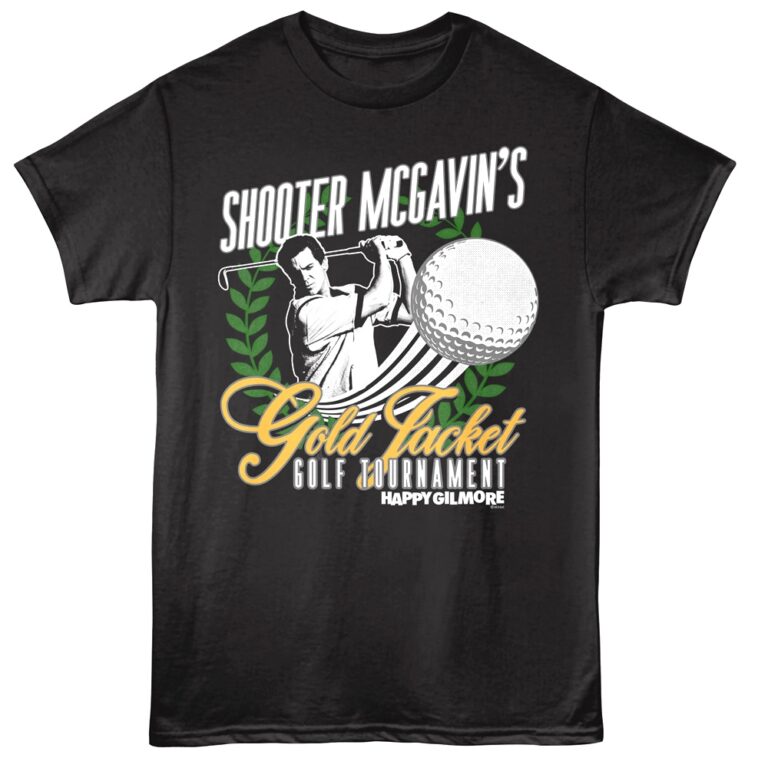 Happy Gilmore Shooter McGavin’s Gold Jacket Tournament Men’s T Shirt