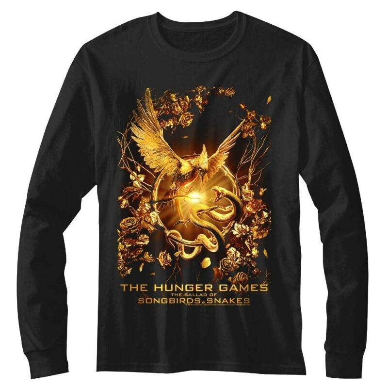 Hunger Games Golden Songbirds & Snakes Long Sleeve T Shirt