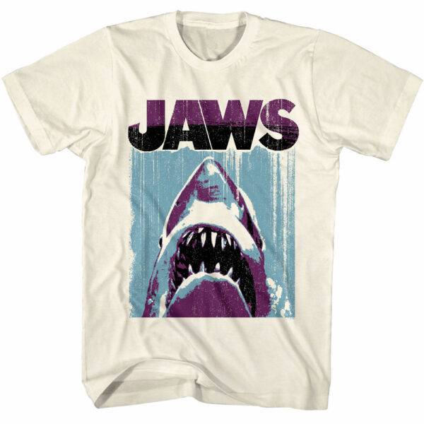 Jaws Deep Purple Shark Men’s T Shirt